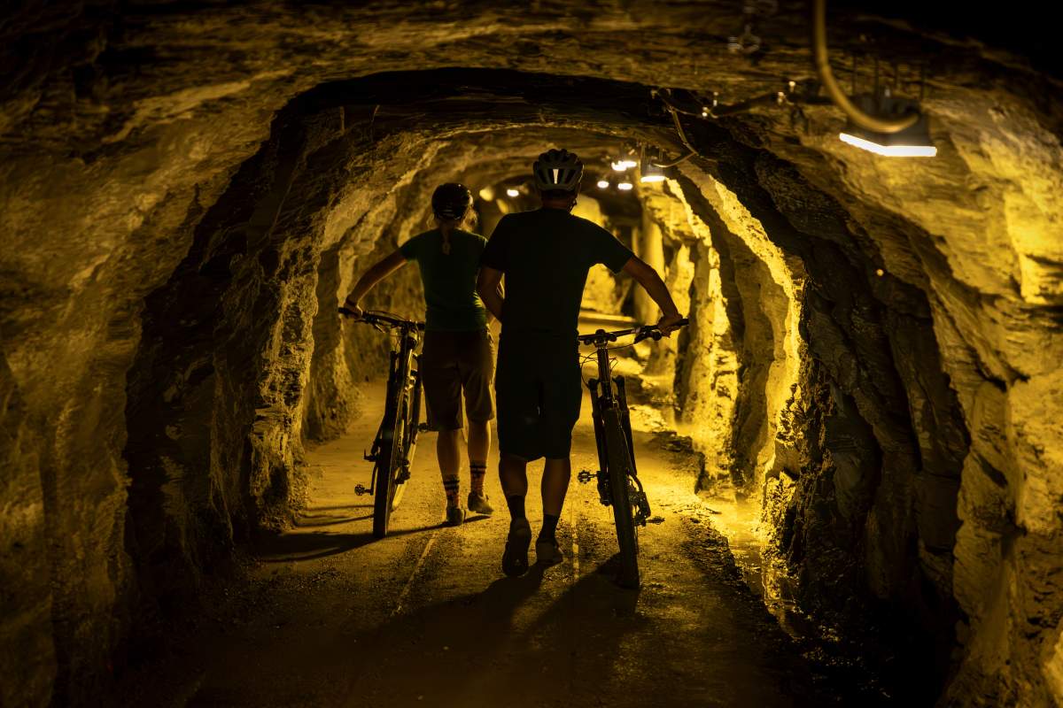 Inside the Hugo Gold Mining Tunnel