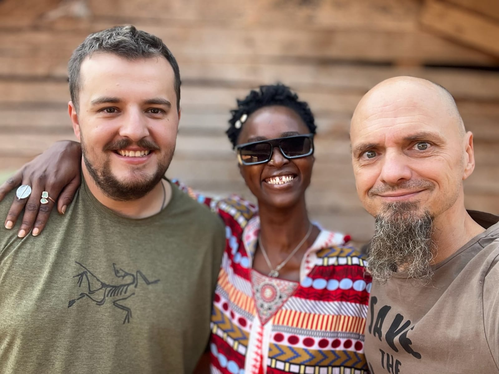 Das Team, das die Realität erlaubt hat: Diaka, Joan und ich.