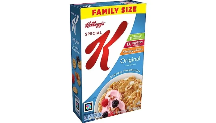 Grab Kellogg's Special K Breakfast Cereal, Original (18oz Box, Pack of 6)  Packed with Folic Acid, B Vitamins & Iron  Now 41% OFF at Amazon for Just $18