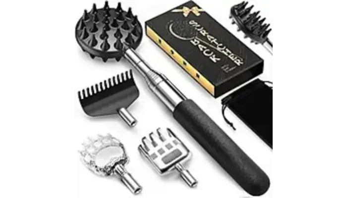 TUKUOS Telescoping Back Scratcher w/ Detachable Heads - Now $5.45 at Amazon