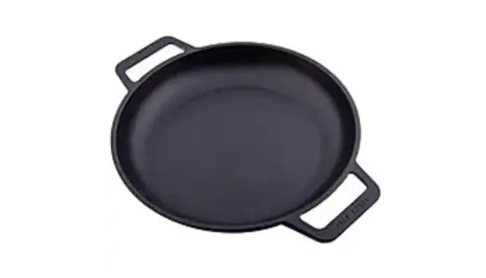 10" Victoria Cast Iron Round Skillet w/ Handles (Seasoned w/ Flaxseed Oil) - Now $15.00 at Amazon