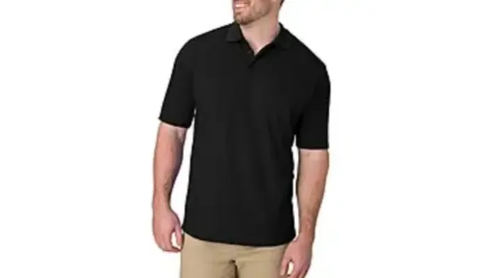 Hanes Men’s X-Temp Short Sleeve Polo Shirt (Black) - Now $5.80 at Amazon