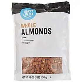 LimitedTime Offer Snag Your 48Oz Happy Belly Whole Raw Almonds Resealable Bag on Amazon Before They're Gone