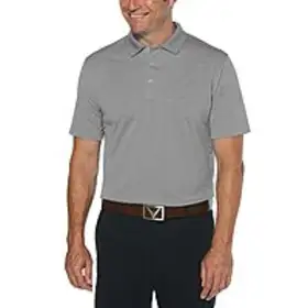  Calling All Shoppers Snag the Callaway Men's Short Sleeve Core Performance Stretch Golf Polo in Smoked Pearl for Just $20.00 on Amazon Today