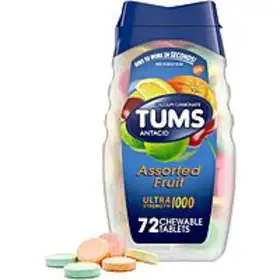  Best Bang for Your Buck Grab 72Count Tums Ultra Strength Chewable Calcium Antacid Tablets (Assorted Fruit) on Amazon for Just $3.70