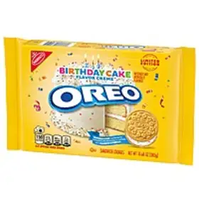  Celebration Prices Grab 10.68Oz OREO Limited Edition Golden Sandwich Cookies (Birthday Cake) on Amazon for Just $4.00 