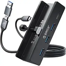  Big Savings Alert Grab the ORICO Desk Clamp 4Port USB 3.0 AdapterHub (1x TypeC & 3x TypeA) for Only $15.00 on Amazon