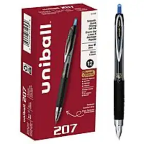  Don't Miss Out Grab the 12Count UniBall 207 Retractable Gel Ink Pens (0.5mm, Blue) on Amazon for Just $5.30