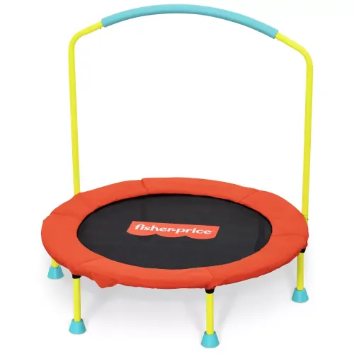 LimitedTime Offer Snag the FisherPrice 2025 WonderJump 36 Mini Trampoline with Stabilizing Handlebar for Just $74.99  Save 43% at Target