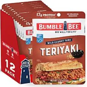  It's Discount Time Grab Your 12Pack 2.5Oz Bumble Bee Wild Caught Tuna Pouches (Various Flavors) on Amazon for Just $9.00 