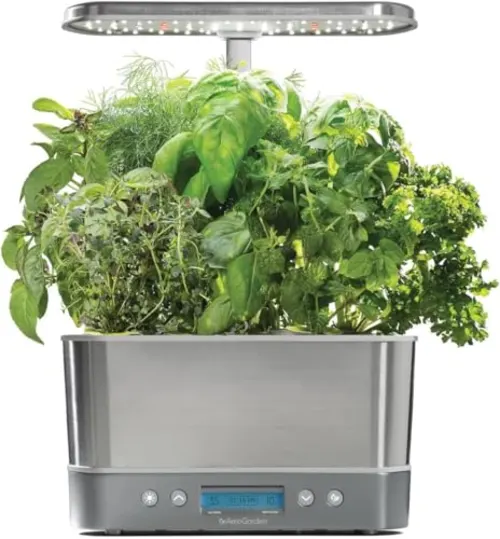 Hurry Get the AeroGarden Harvest Elite Indoor Hydroponic System with LED Grow Light  Now Just $58.6 on Amazon, 52% OFF and the Lowest Price in Months
