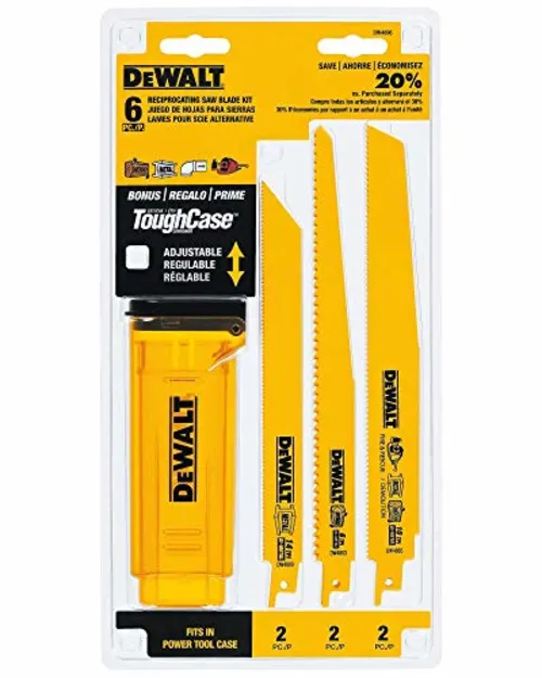 Unreal Discounts on DEWALT Reciprocating Saw Blades Grab the 6Piece BiMetal Set (DW4896) for Just $10.97  Save 53% at Amazon