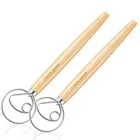  New Low Price Grab the 2Pack Coson Home Danish Dough Wooden Hand Whisk Blender for Just $4.90 on Amazon