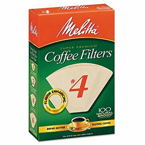 Hurry Grab Melitta 4 Cone Coffee Filters  Unbleached Natural Brown, 100 Count  Now Just $3.79 at Amazon  60% OFF for a Limited Time