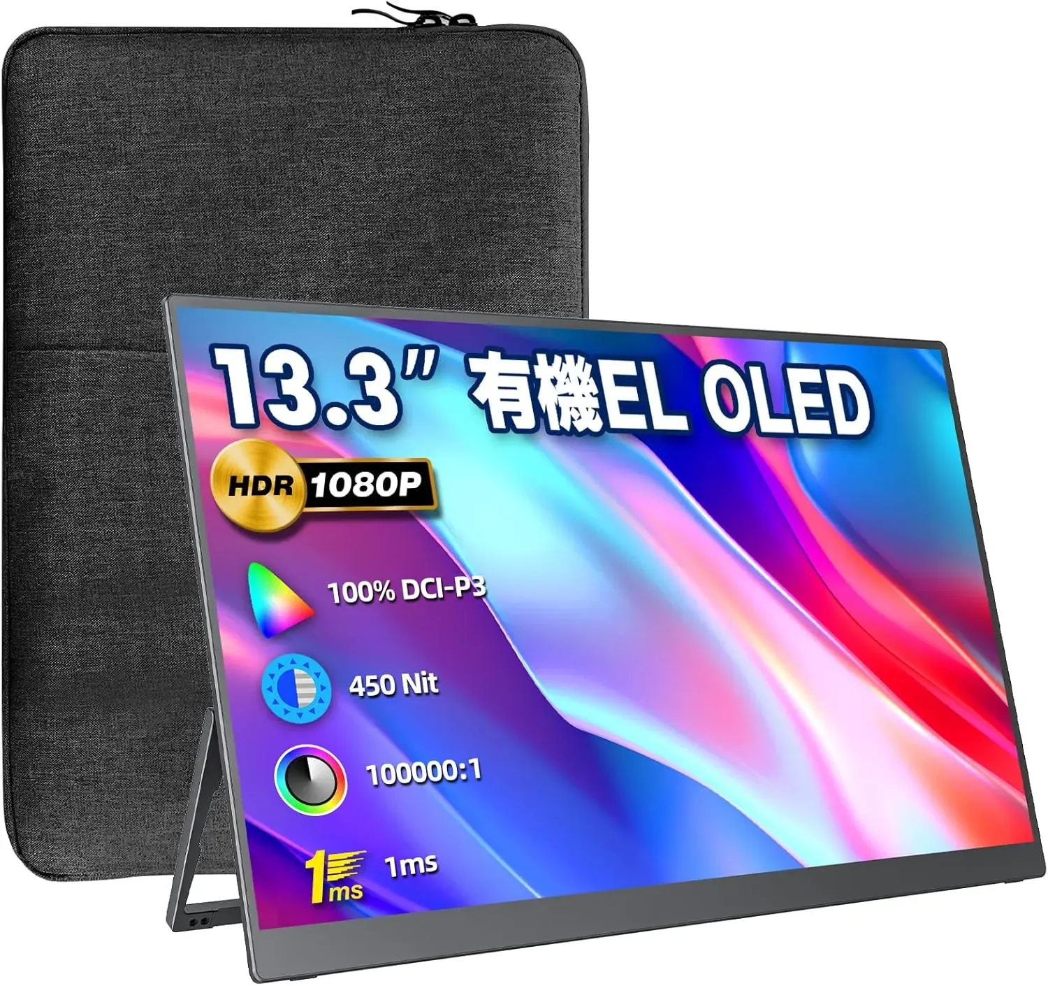 VisionOwl 13.3インチ モバイルモニター