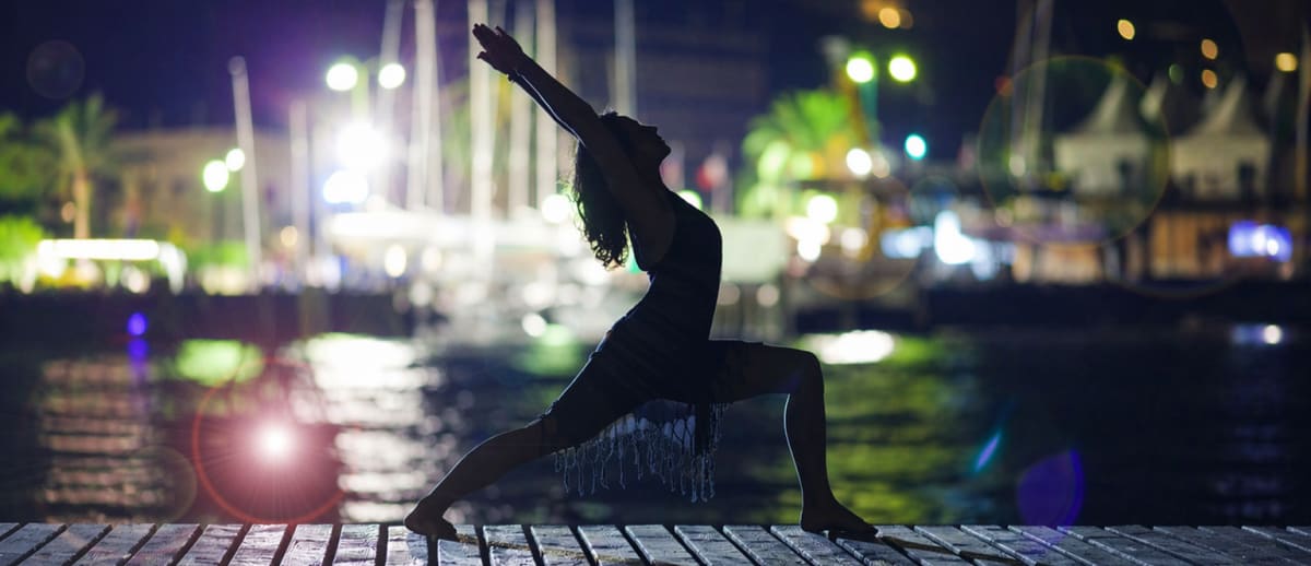 Joga w naturze — góry i cisza