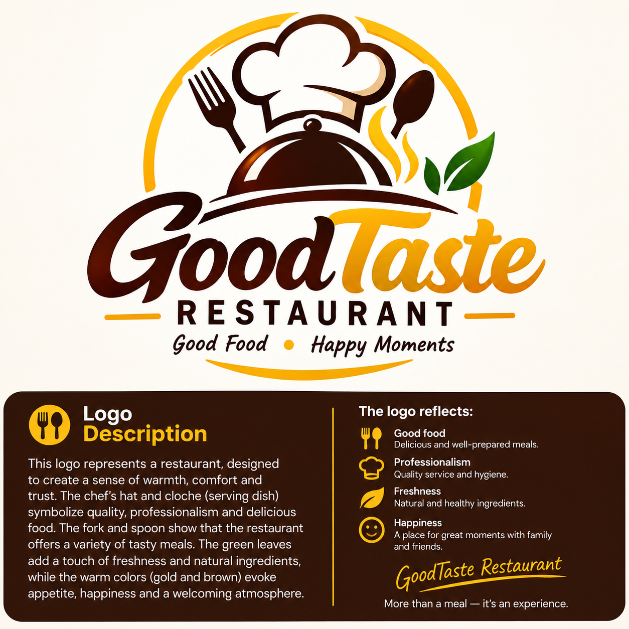 Logo for a restaurant shop, image 1