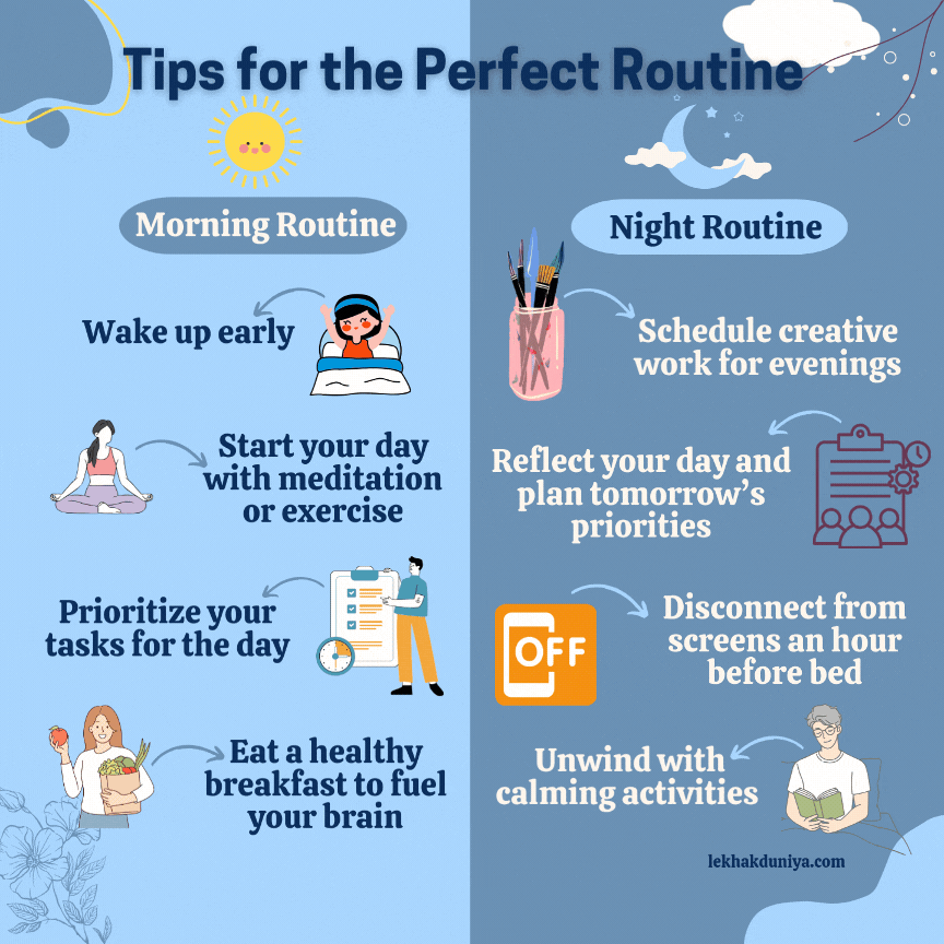 morning routine vs night routine for productivity