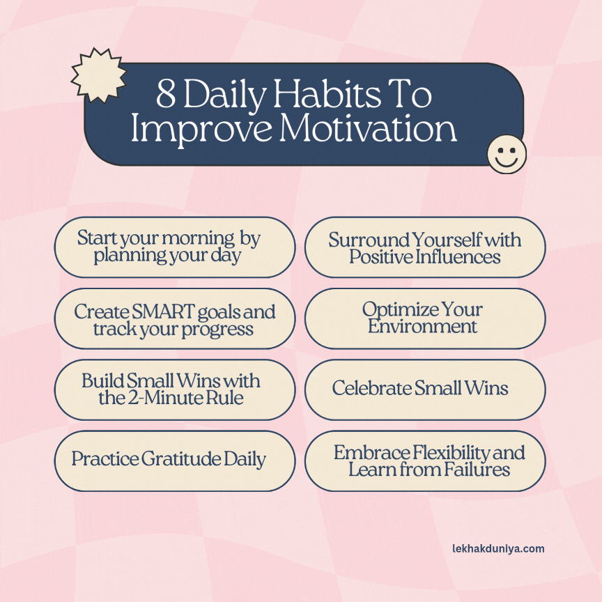 daily habits to improve motivation