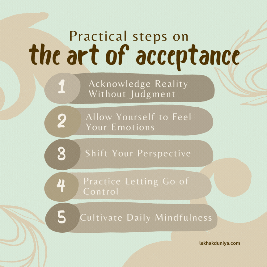 how to practice acceptance in life