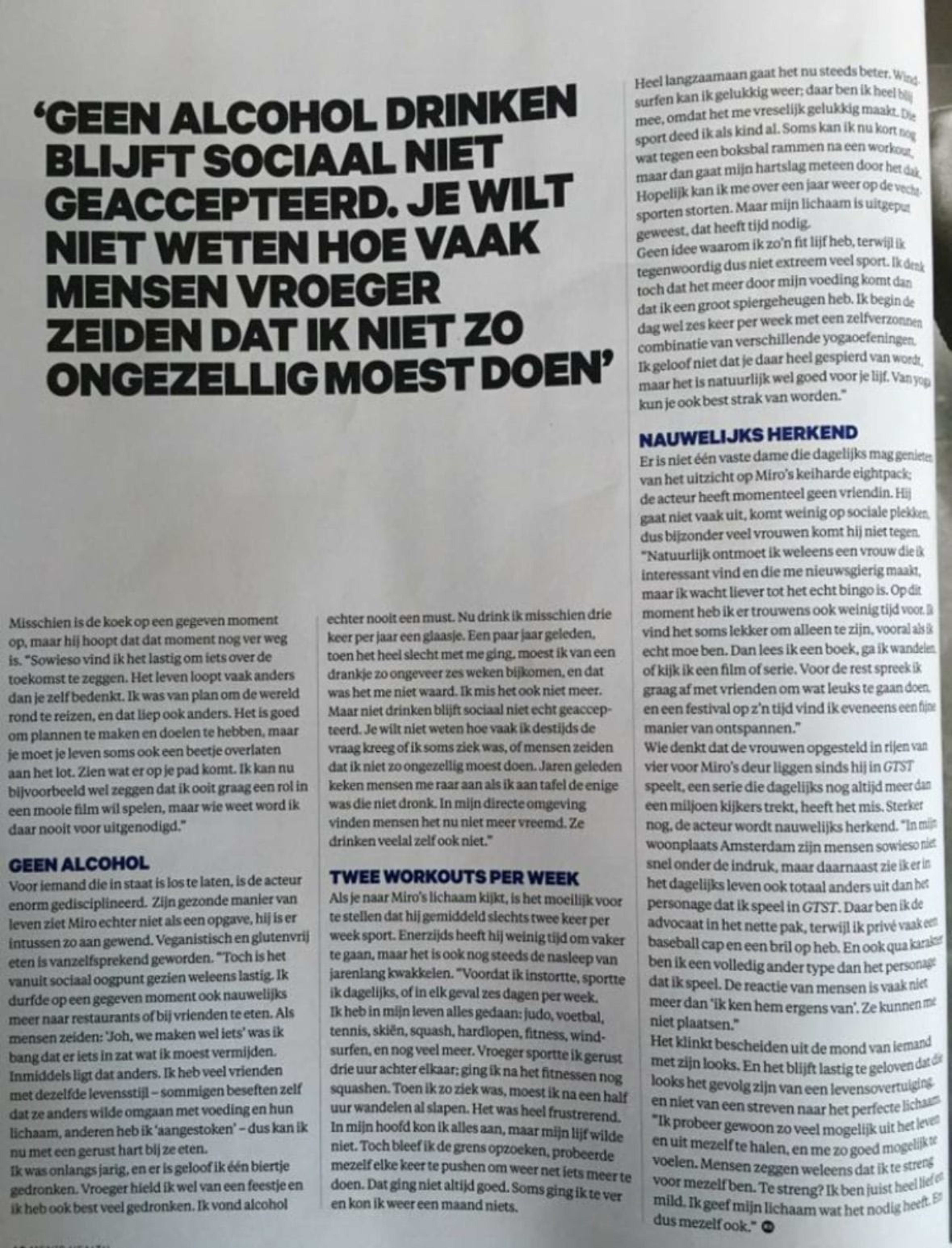 Miro Kloosterman Model Portfolio Men's Health