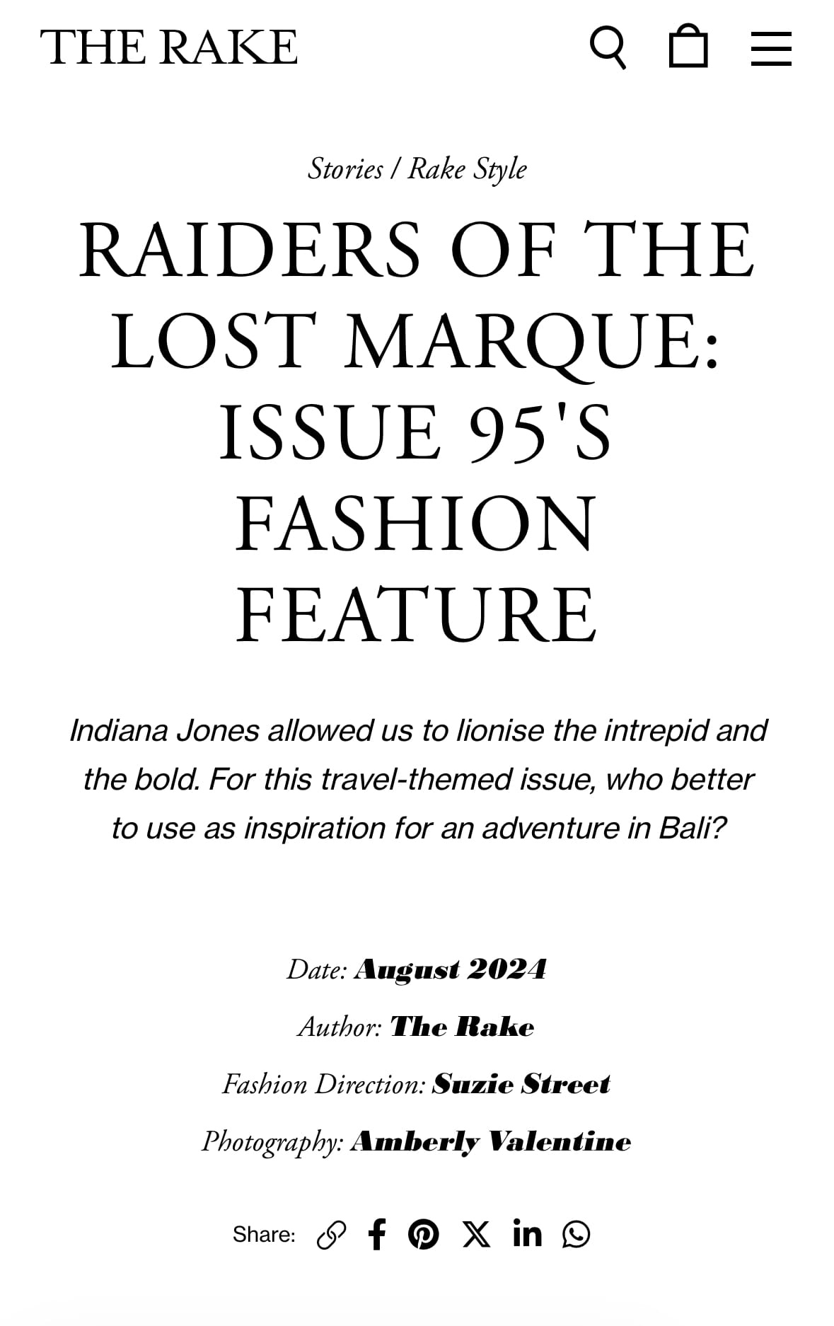 Miro Kloosterman Model Portfolio The Rake