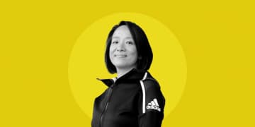 Ho Ly posing for an image in adidas clothing