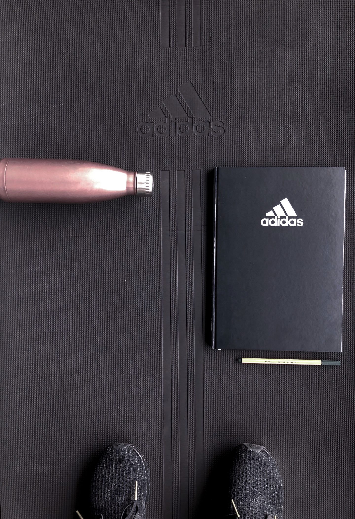Adidas Gym Herzo - Shoes, Notebook and Waterbottle - Sina Port - Brand Communicator - Creative Spaces - Gameplan A - Adidas Blog