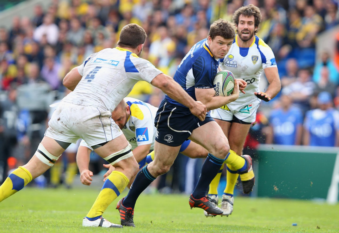 two players seeking to take rugby from opposing player. my career