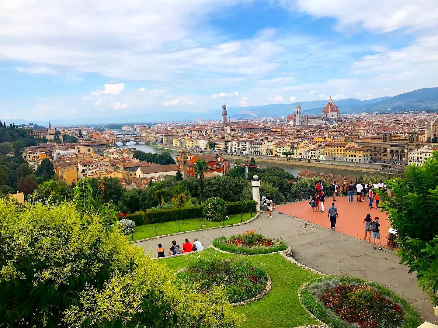 the city of Florence, playing as a team