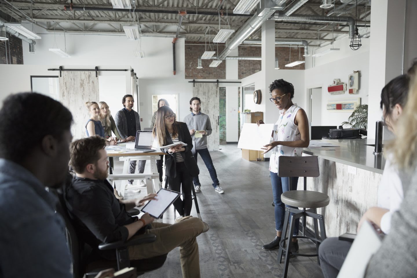 Female leader strategy teamwork workplace. GamePlanA, Female Atheles