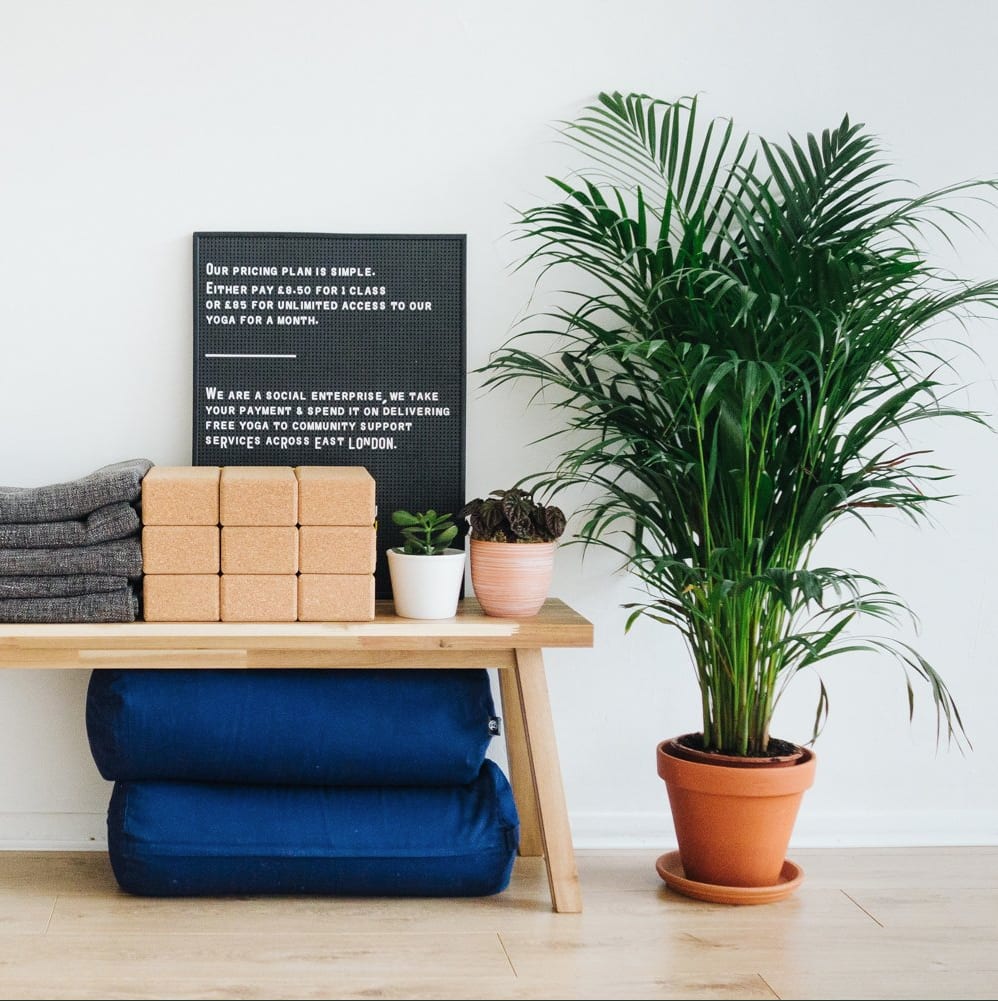 Signage in Supply Yoga studio. Business with Purpose, GamePlanA