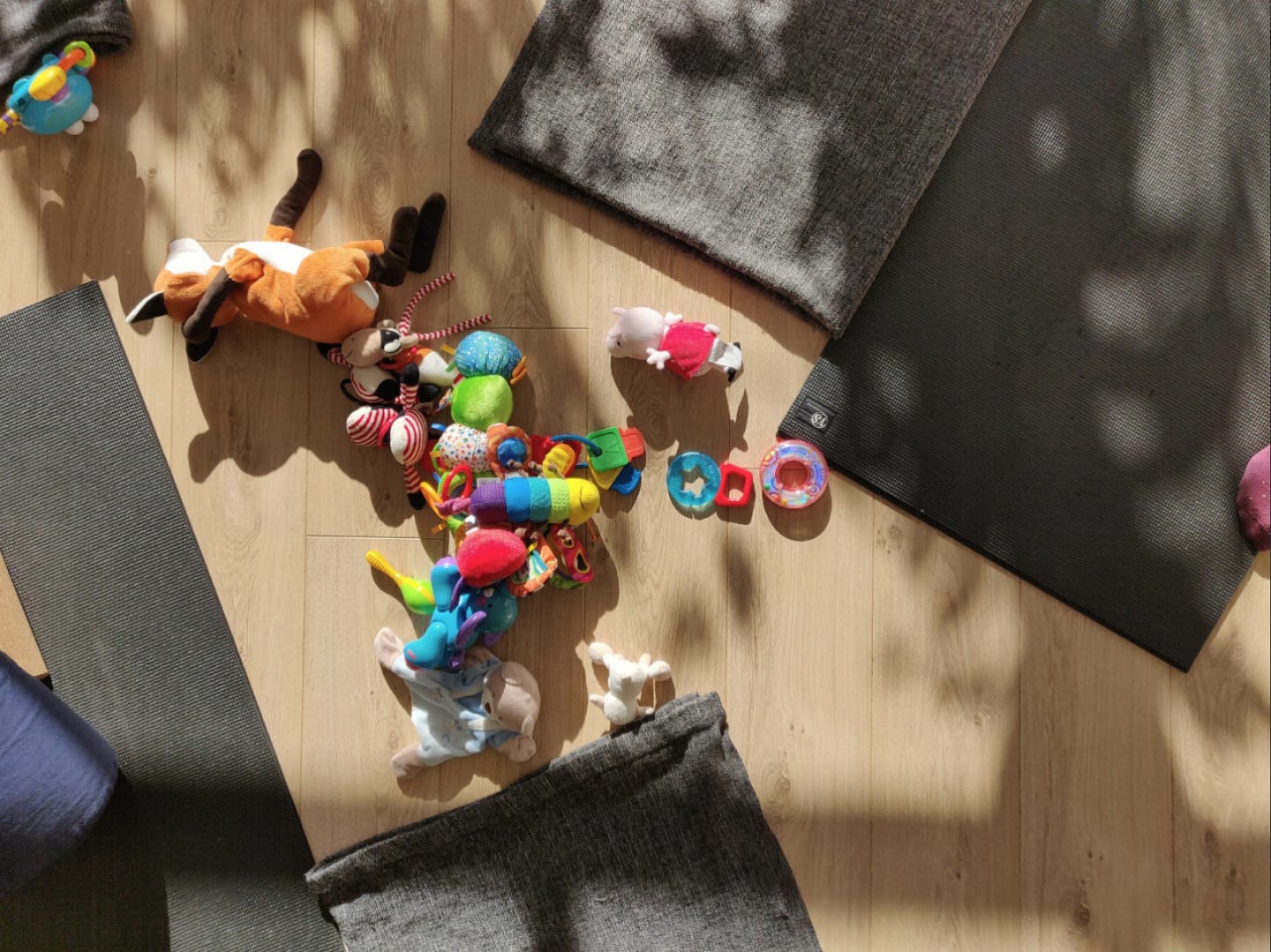 Toys displayed in the Yoga Supply studio. GamePlanA, Business with Purpose