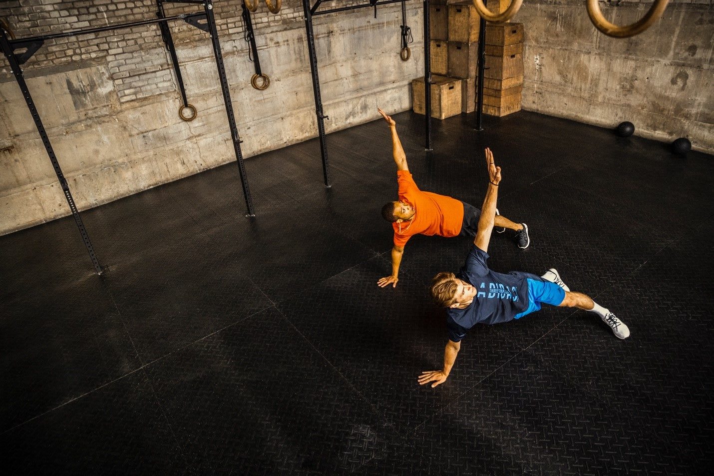 Young man training indoors. accountability partner, GamePlanA