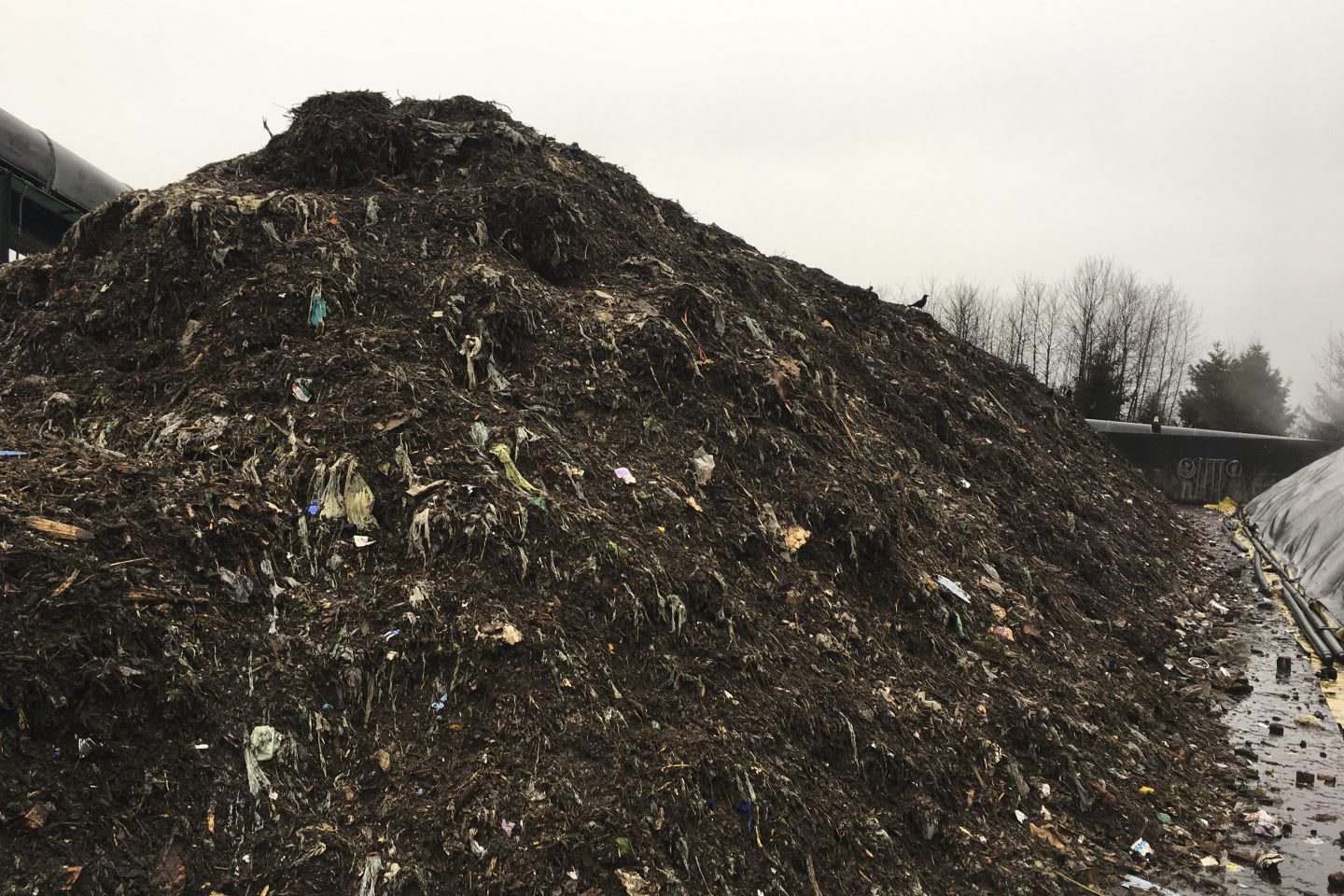 Pile of compost and dirt at a farm, compost, dirt, organic