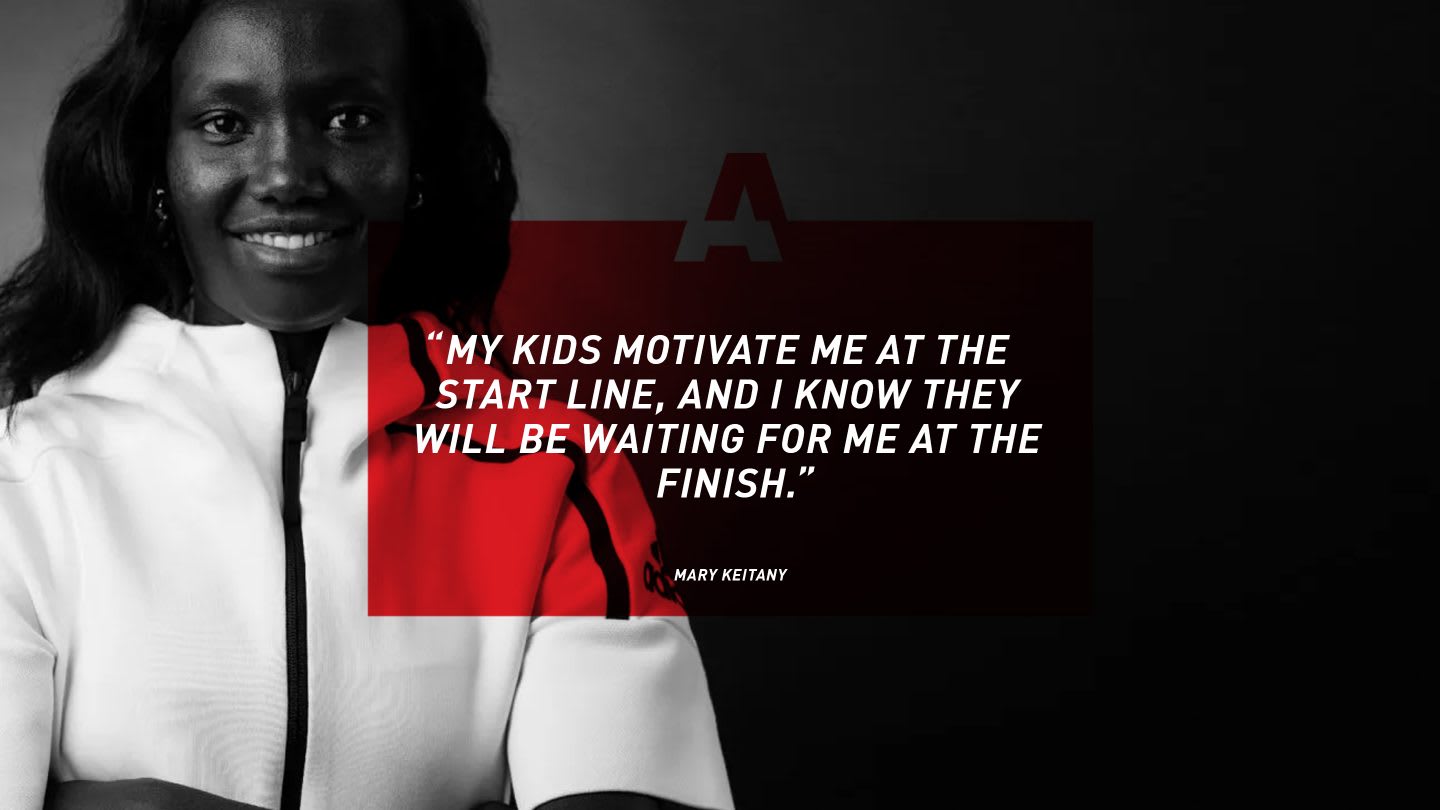 Quote from female runner Mary Keitany on GamePlan A, motivation, success, happiness