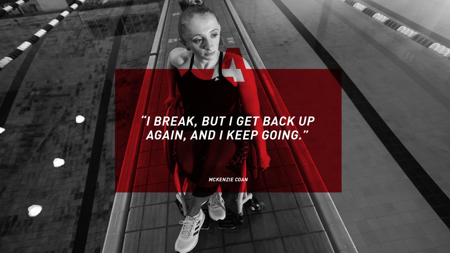 Quote from female swimmer McKenzie Coan on GamePlan A, motivation, success, happiness