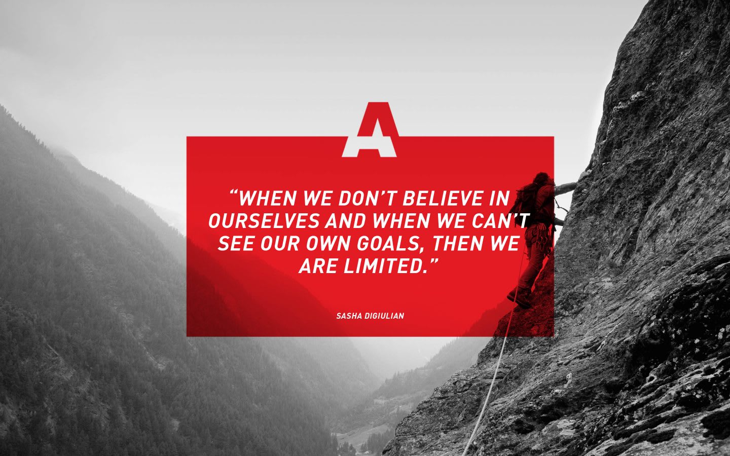 adidas climber Sasha DiGuilian quote, inspiration, motivation, GamePlan A
