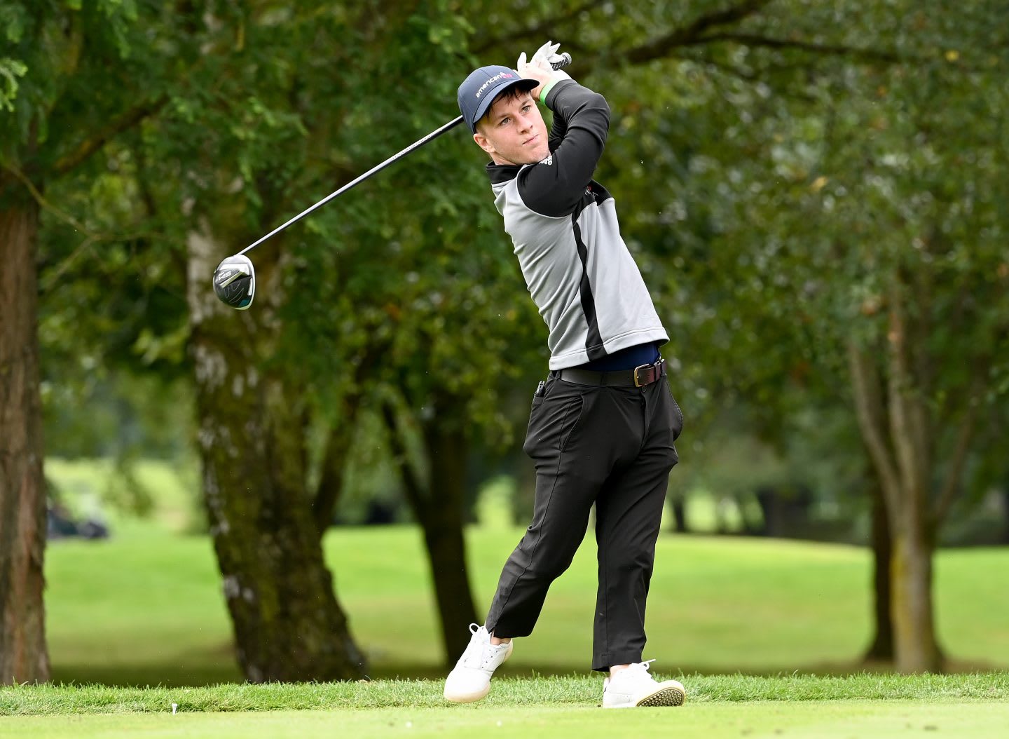 Brendan Lawlor of Ireland in action during a practice round prior to the ISPS HANDA UK Championship at The Belfry on August 26, England, disability, golfer, gold, competition, adidas, athlete