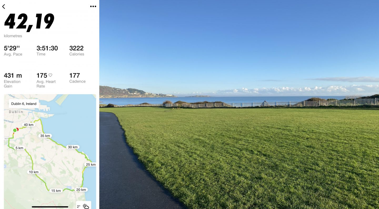 View of Dublin with fields and clear skies together with running tracker, running, sports, outdoors, run, Adrian, Mas, GamePlan A