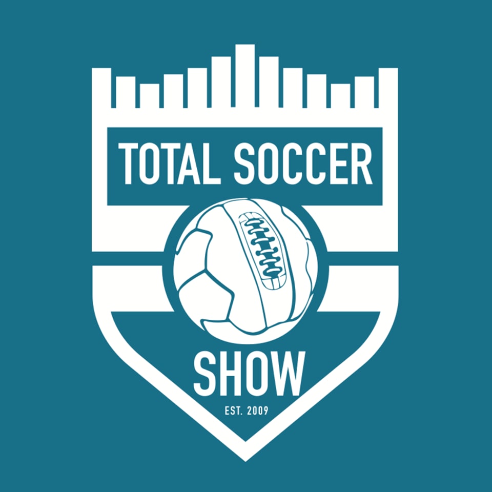 The logo of the podcast Total Soccer Show. Business Podcasts, adidas, GamePlan A