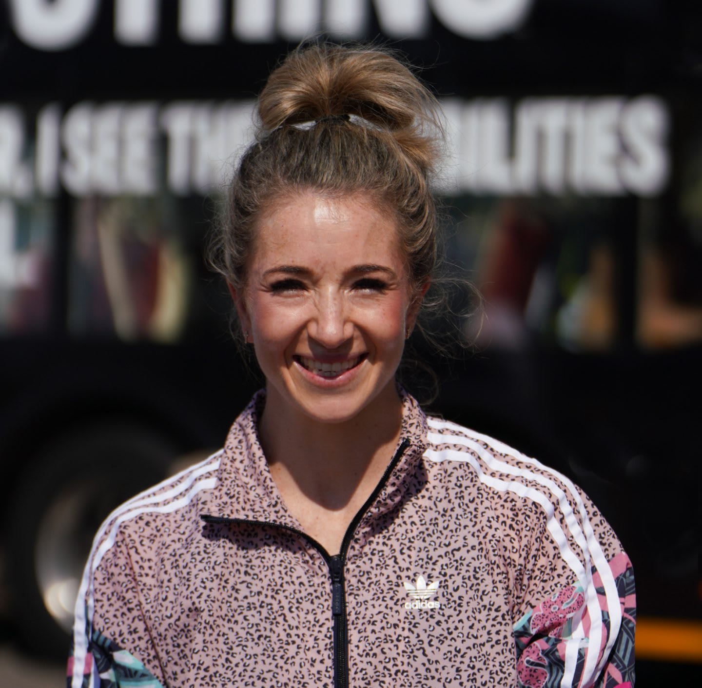 Anruné Weyers, athlete, adidas, sports outfit, portrait