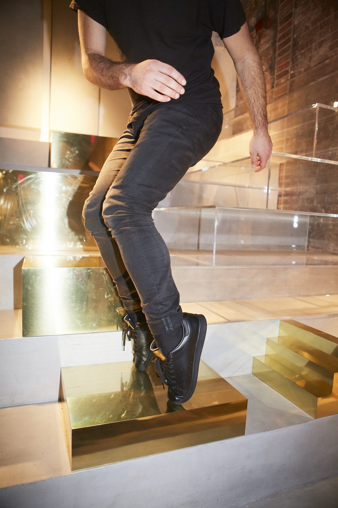 black jeans and black sneakers creators in NYC