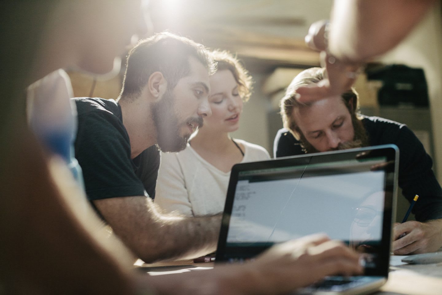 team working together hacking your way to innovation