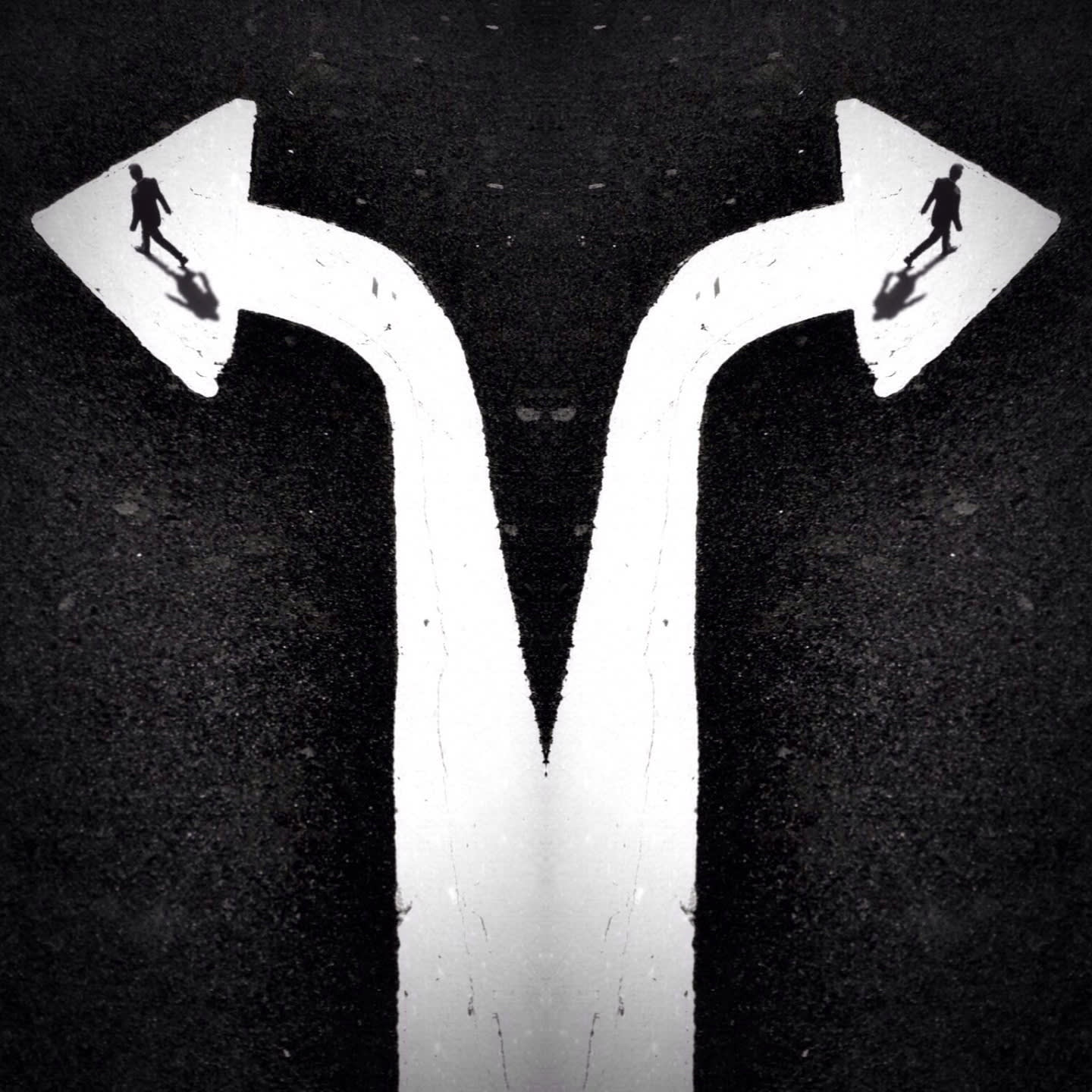 two arrows going opposite ways taking control of your own career