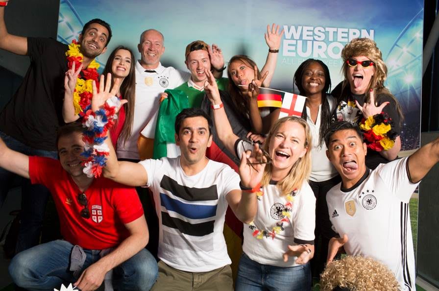 happy people with jerseys taking control of your own career