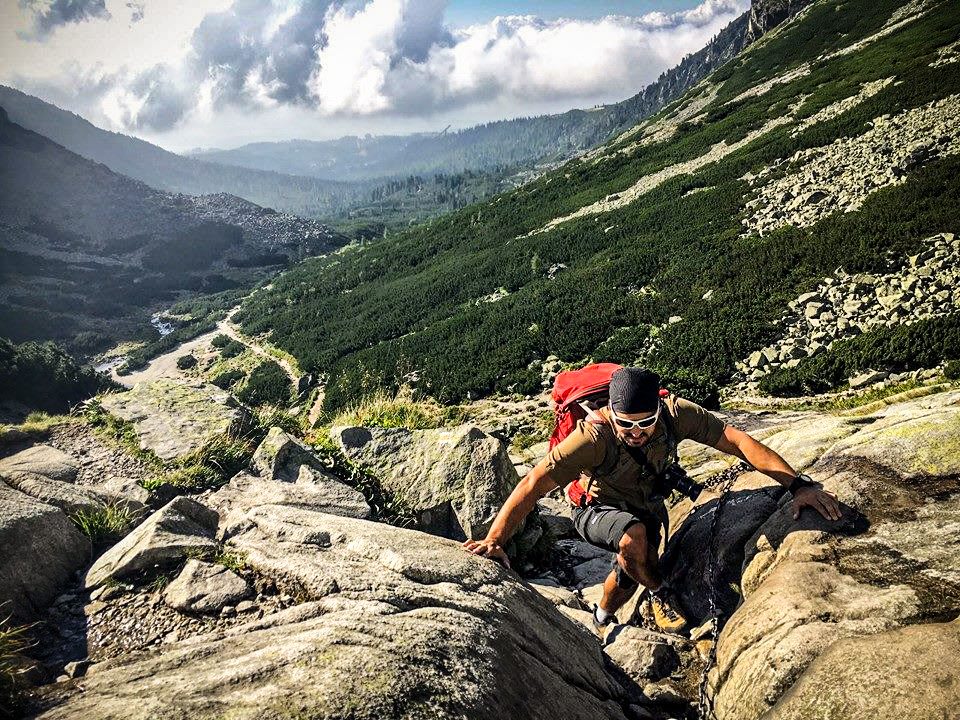 Francis Gravel climbing man climbing on a mountain