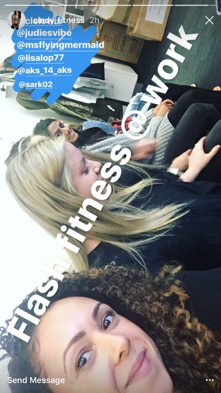fitness post with 3 women adidas talent carousel