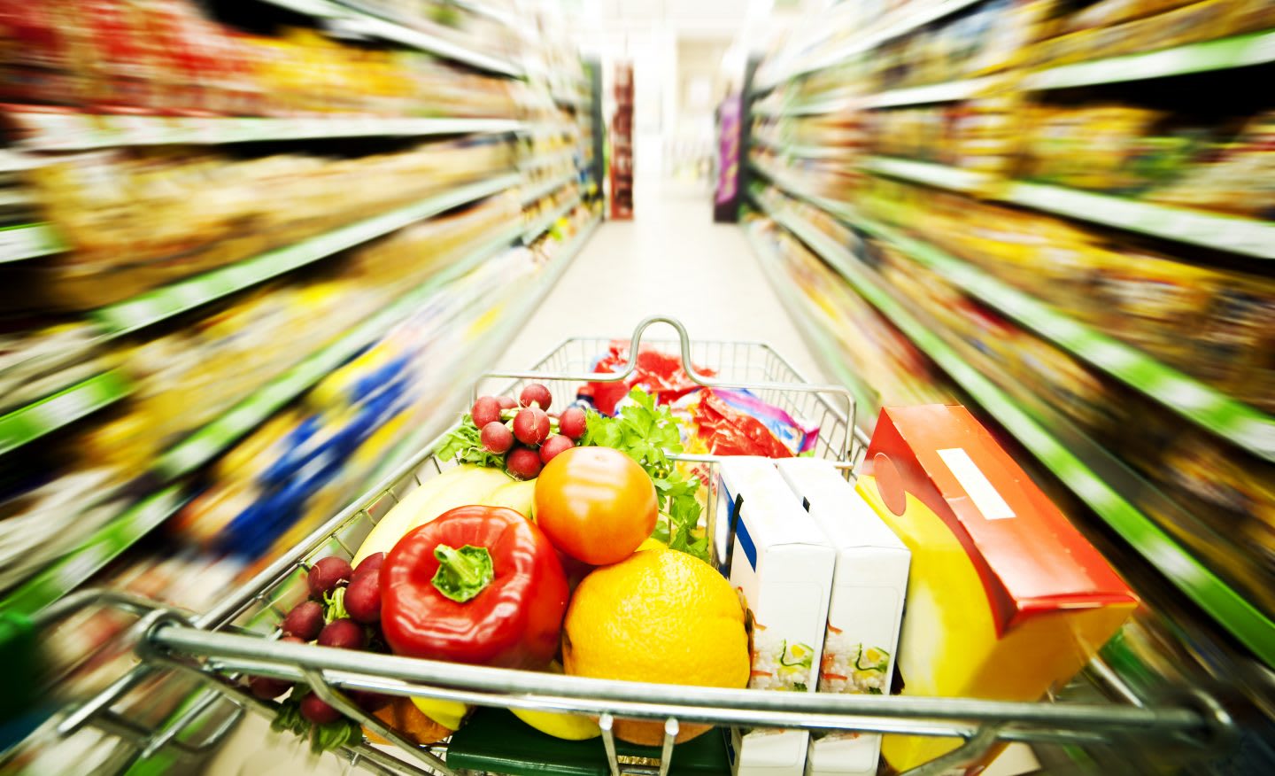 Supermarket trolley with vegetables,grocery shopping, adidas, GamePlan A, nutrition, health, paleo, diet