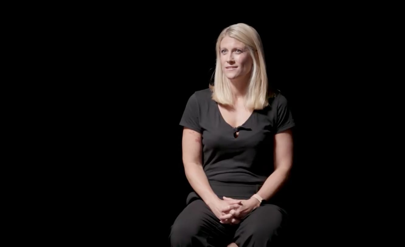 Kate Woods Hockey Olympian sits on chair and talks about confidence in leadership, leadership, leadership skills, personal development, confidence, adidas, GamePlan A, boost confidence
